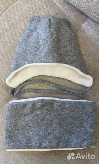 Зимняя шапка и снуд на флисе