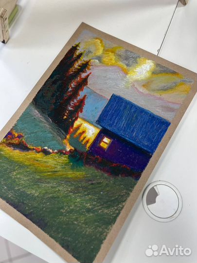 Рисунки масляной пастелью