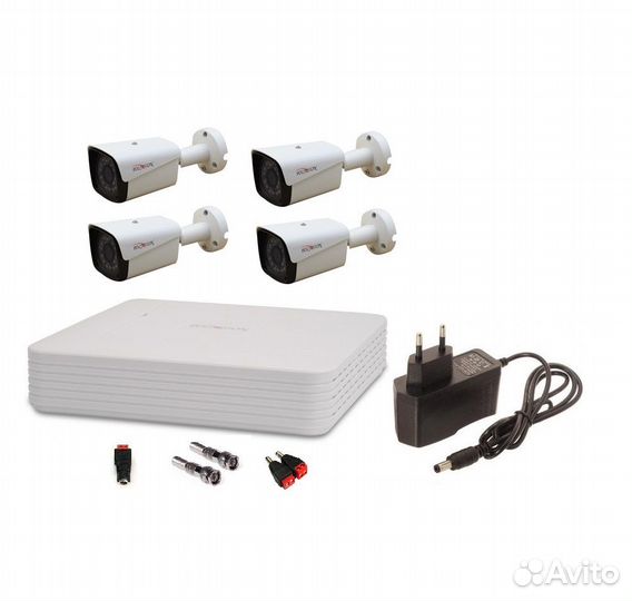 Комплект видеонаблюдения AHD Polyvision 4 камеры