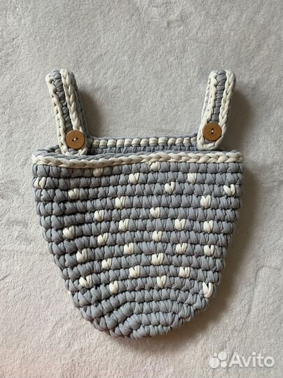 Детский трикотажный органайзер на кроватку