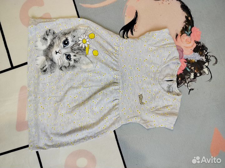 Вещи пакетом на девочку 80-86