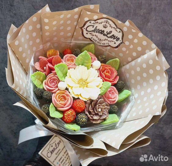 Шоколадные букеты цветов