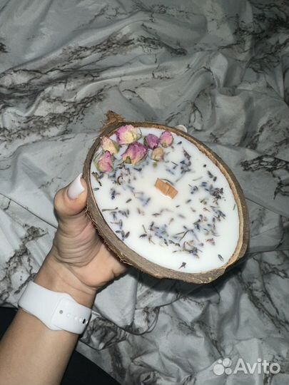 Ароматическая свеча ручной работы