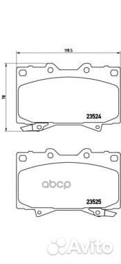 Колодки тормозные дисковые передн. toyota land