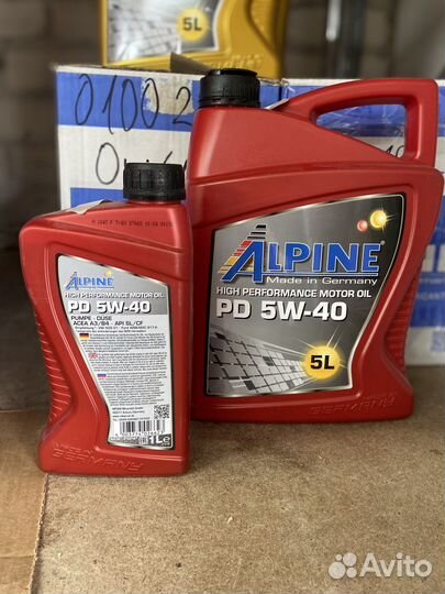 Масло Моторное alpine PD Pumpe-Duse 5W-40