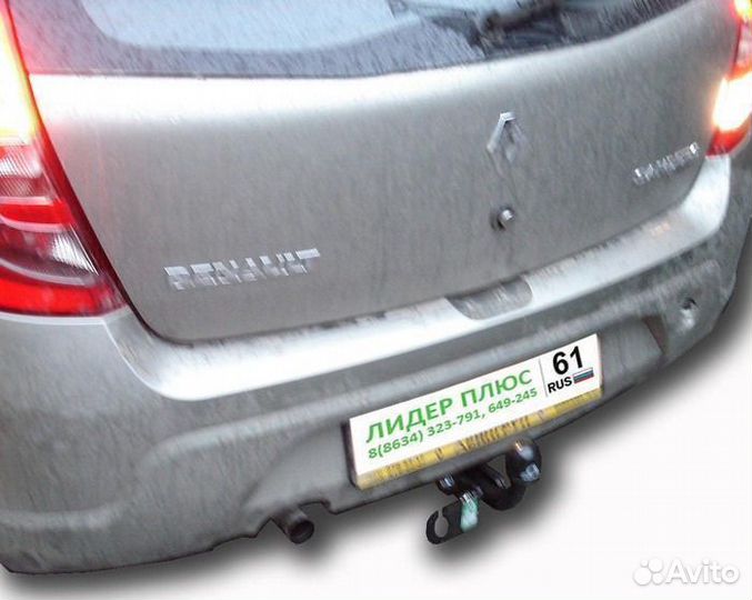 Фаркоп R107-A тсу renault sandero (B90) 2009-2014