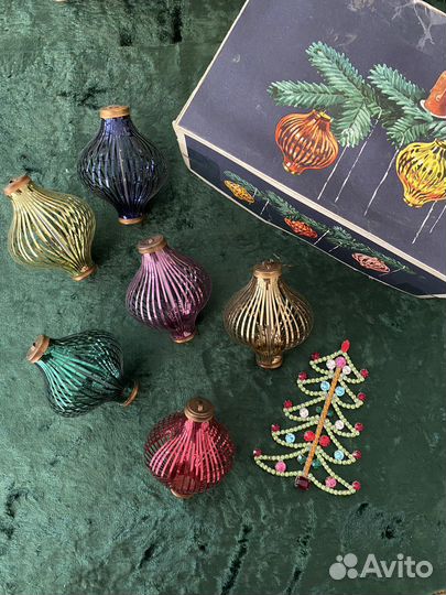 Елочные игрушки лауша винтаж