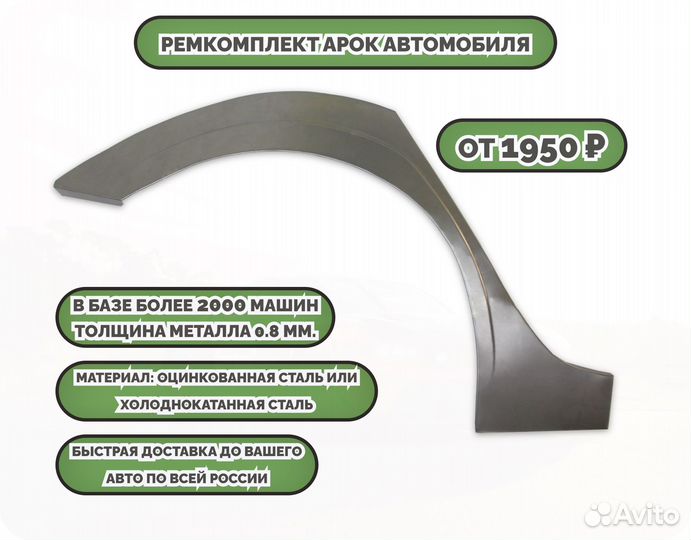 Ремонтные арки (ремкомплект) на машину