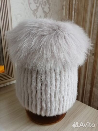 Шапка норковая женская