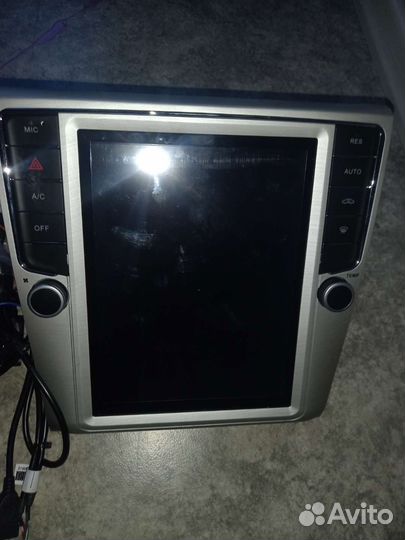 Магнитола в стиле tesla на vw passat b6,b7