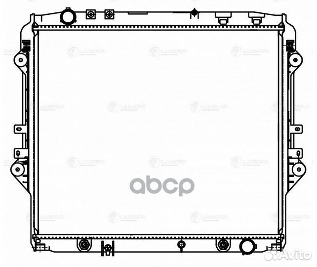 Радиатор охл. для а/м Toyota Hilux (15) /Fortun