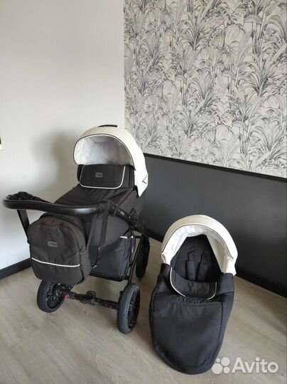 Коляска 2 в 1 indigo duran эко кожа