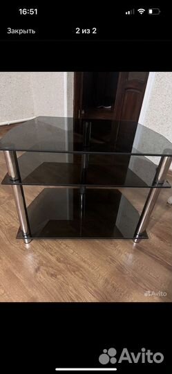 Стеклянная тумба