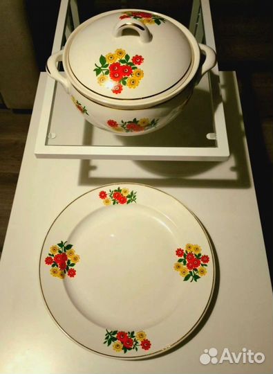 Блюдо, супница. Посуда зик Конаково СССР