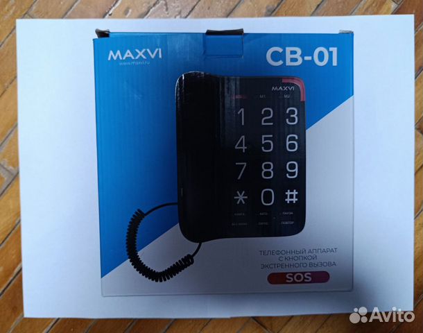Стационарный домашний проводной телефон Maxvi объявление продам