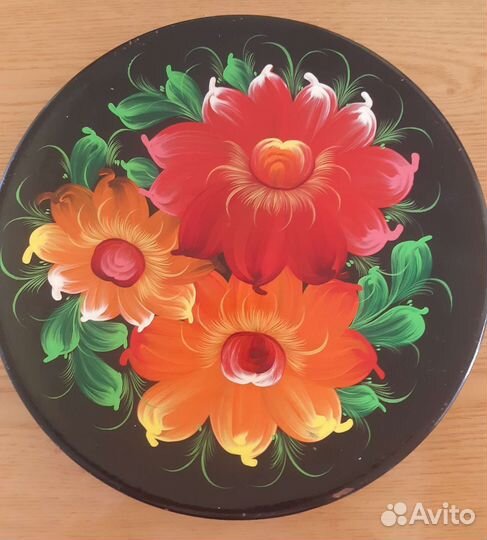 Блюдо расписное СССР