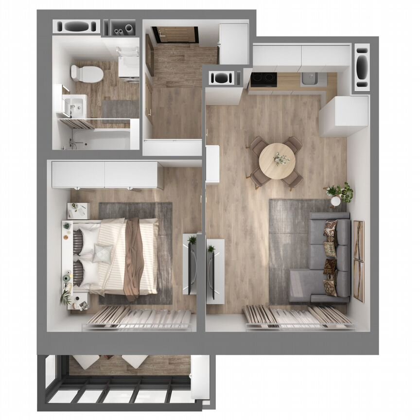 1-к. квартира, 40,8 м², 15/23 эт.