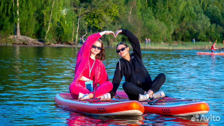 Прогулка на сапах Лахтинский разлив