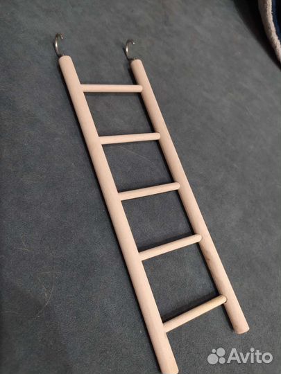 Лесенка для попугаев деревянная