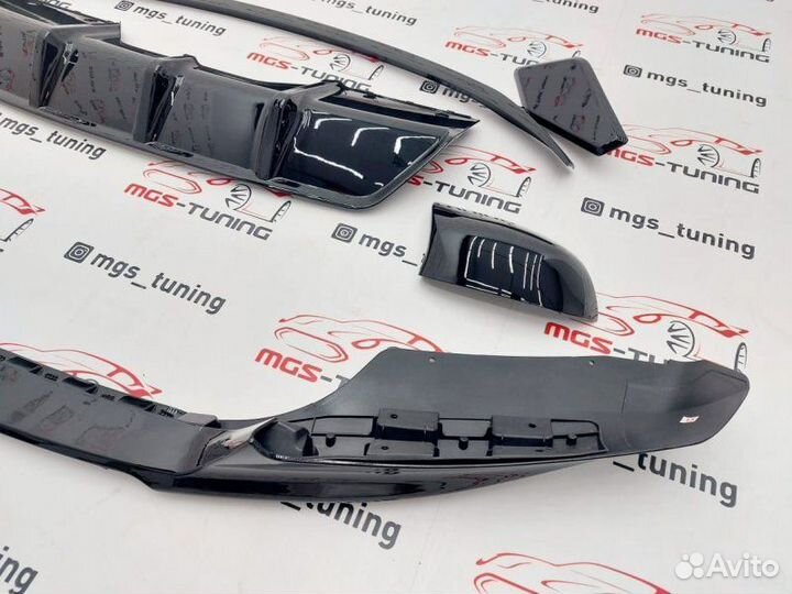 Обвес MP черный на BMW X6 F16 + Спойлер и зеркала