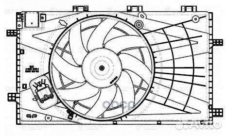 Э/вентилятор охл. для а/м Opel Insignia (08) 1