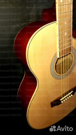 Эстрадная акустическая гитара с вырезом /Новая