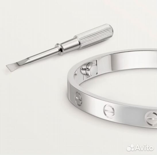 Браслет Cartier Love Bracelet White Gold Classic Model CRB6067617