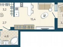 Квартира-студия, 29,9 м², 7/25 эт.