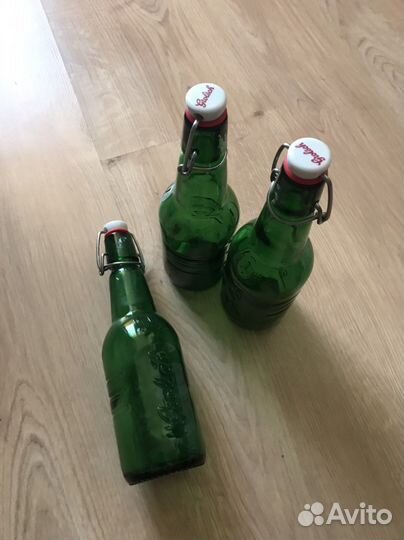 Красивые пустые бутылки