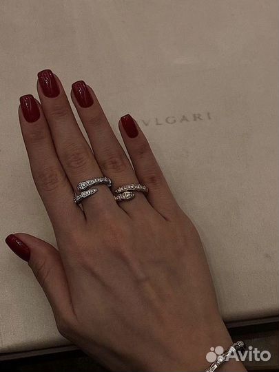 Кольцо Bulgari змея