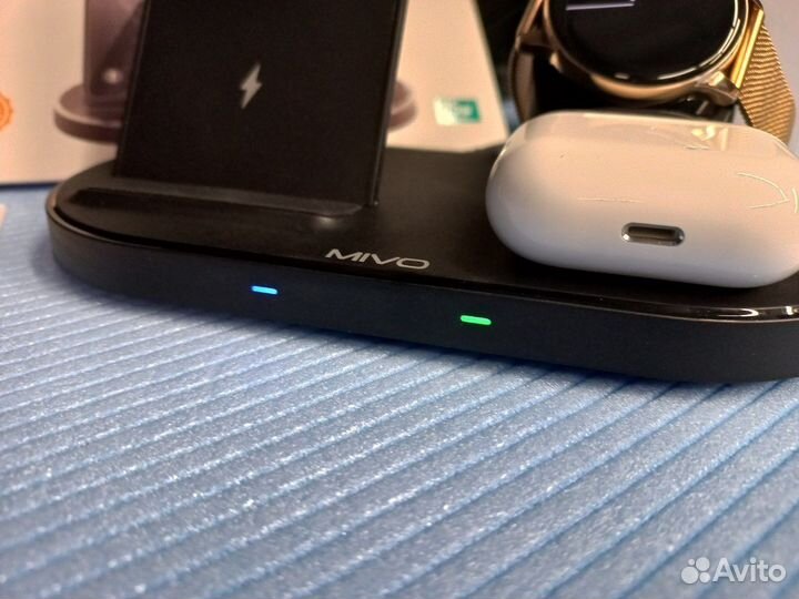 Беспроводная быстрая зарядка 3 В 1 mivo