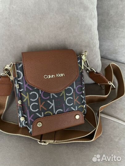 Сумка женская Calvin Klein Logo Crossbody Brown ор