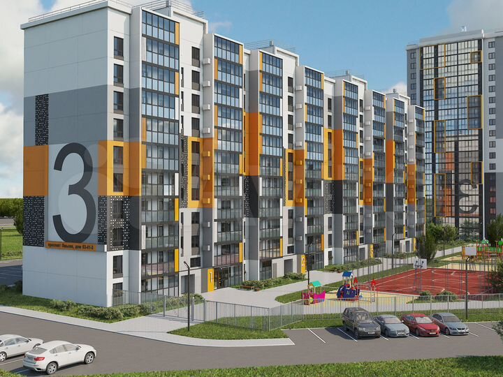2-к. квартира, 56,6 м², 2/10 эт.