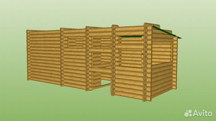 Мобильная баня из бруса под ключ