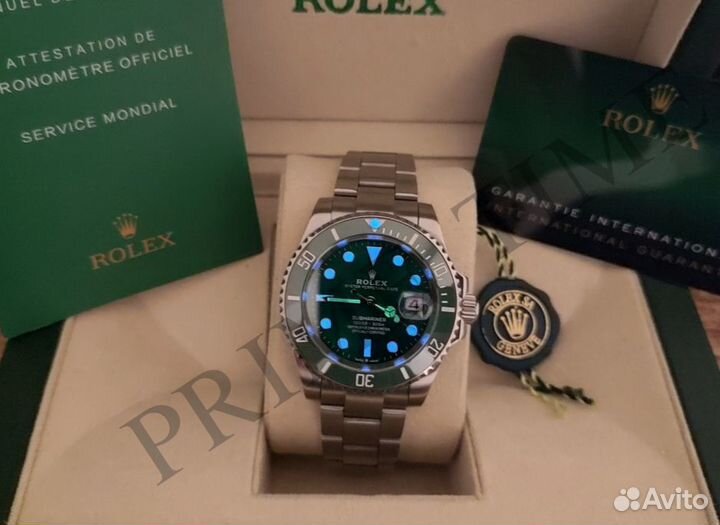 Часы мужские механические Rolex Submariner Hulk