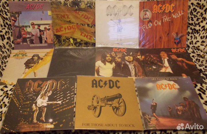 Виниловые пластинки, AC\DC, scorpions и др