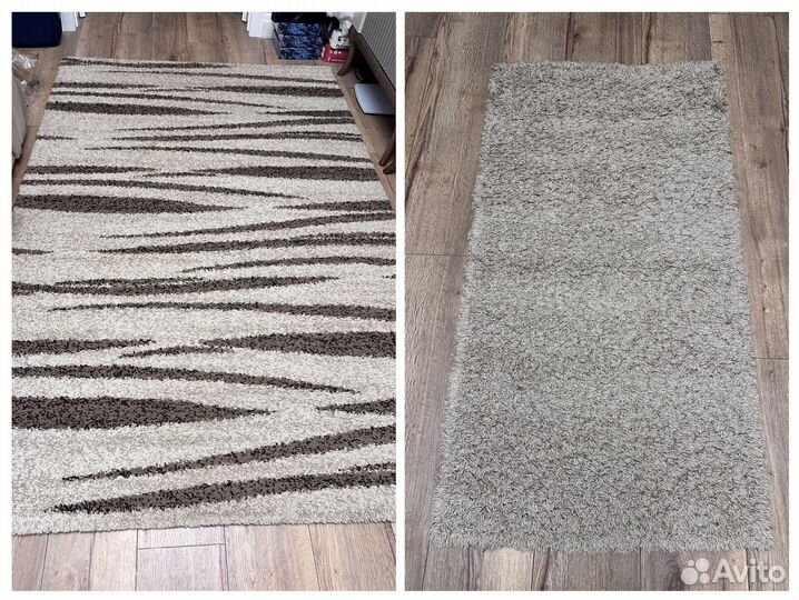 Ковры шегги 1,7х2,8 и 0,8х1,5 Турция