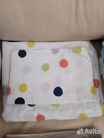 Постельное бельё Икеа в детскую кроватку