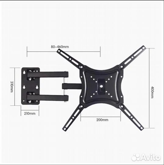 Кронштейн для тв Поворотно-Наклонный HDL-117b-2