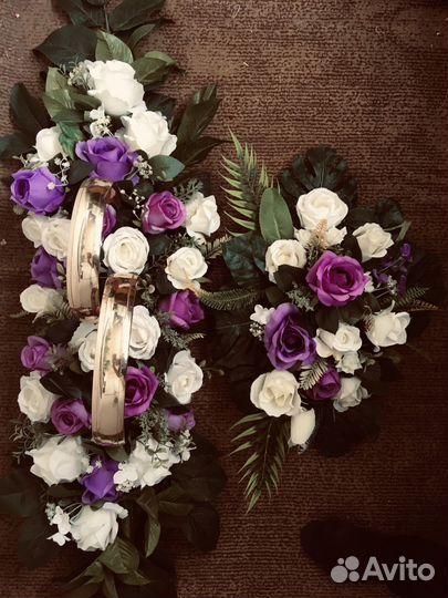 Свадебные украшения для автомобиля