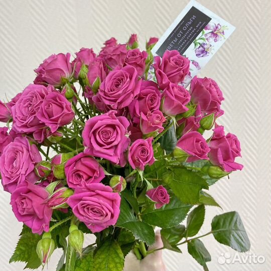 Кустовые розы Букеты