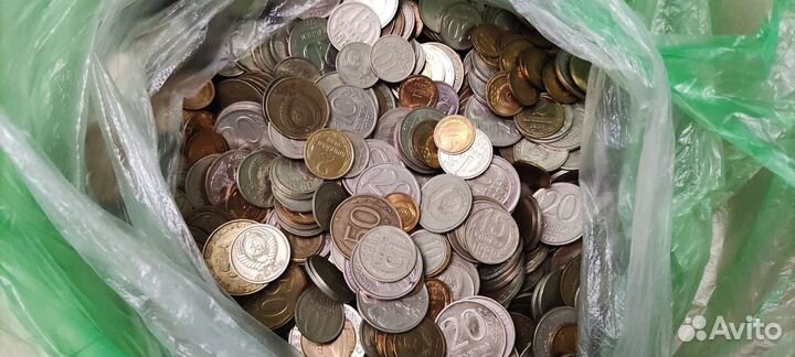 Монеты СССР 3,5 кг (цена за всё)