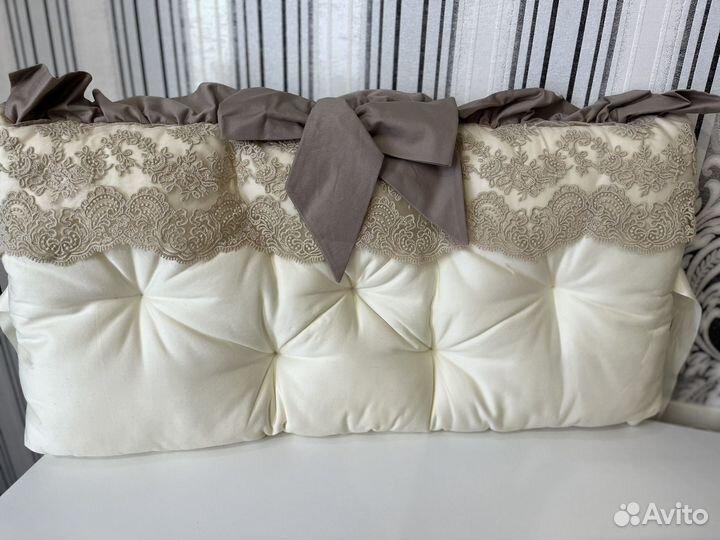 Бортики с балдахином на детскую кроватку