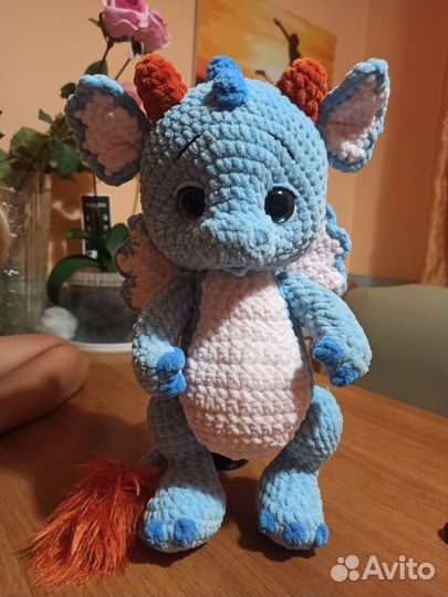 Мягкая игрушка динозавр