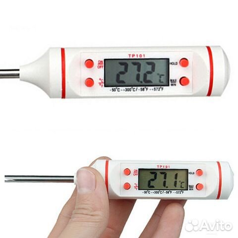 Термометр кулинарный цифровой до 300 градусов