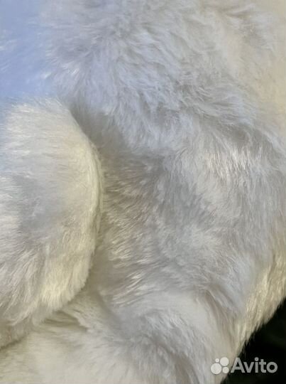 Рукавицы из искусственного меха белые