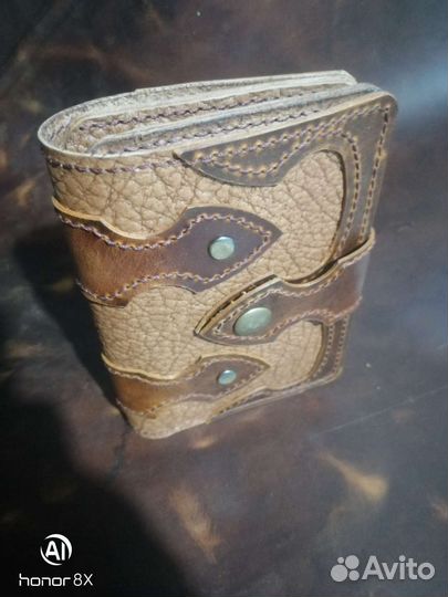 Бумажник мужской кожаный