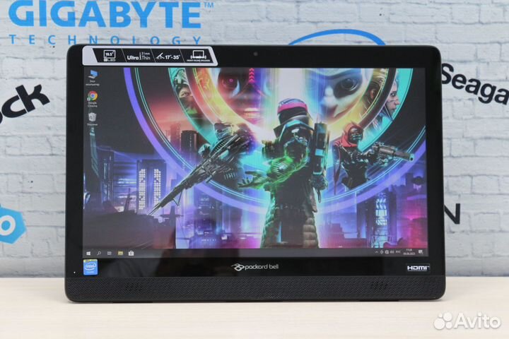 Моноблок Packard Bell 4 ядра/ 8Gb DDR3/ 250Gb SSD