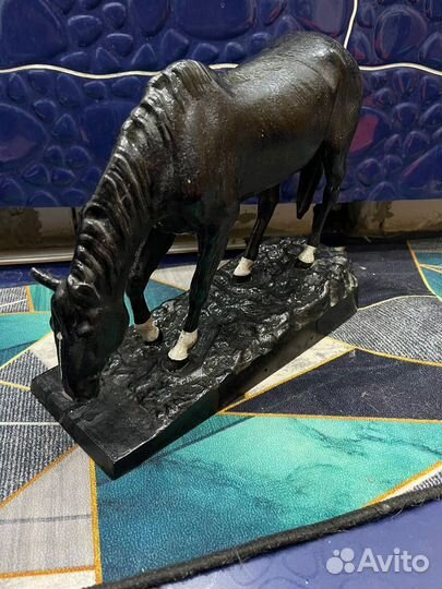 Конь чугунный антиквариат