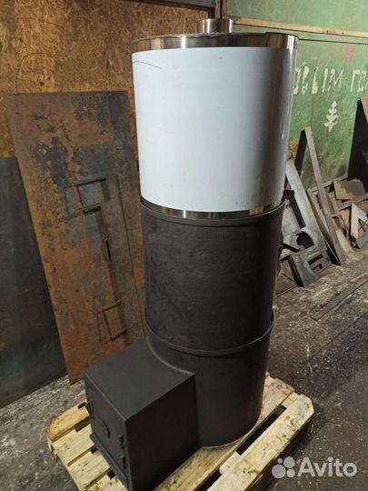Печь для бани Вертикаль с выносной топкой
